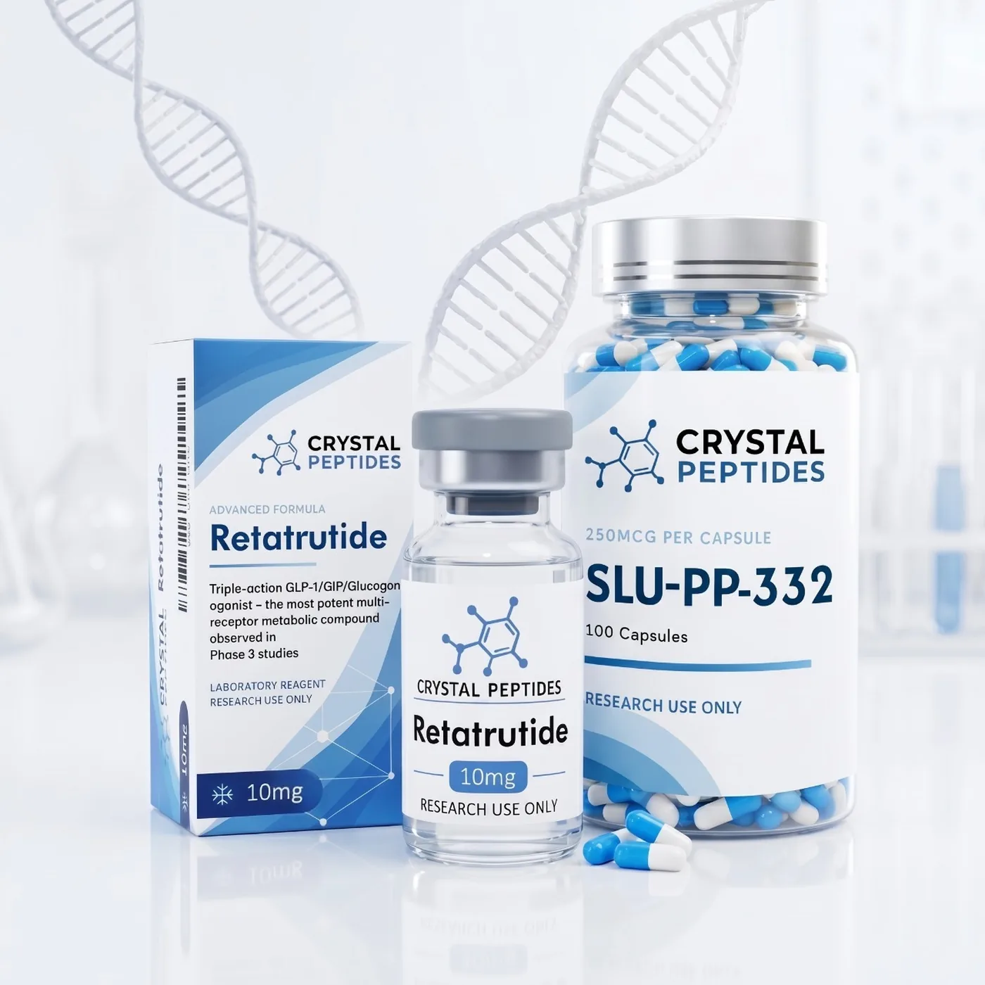 Crystal Peptides produktai tyrimams
